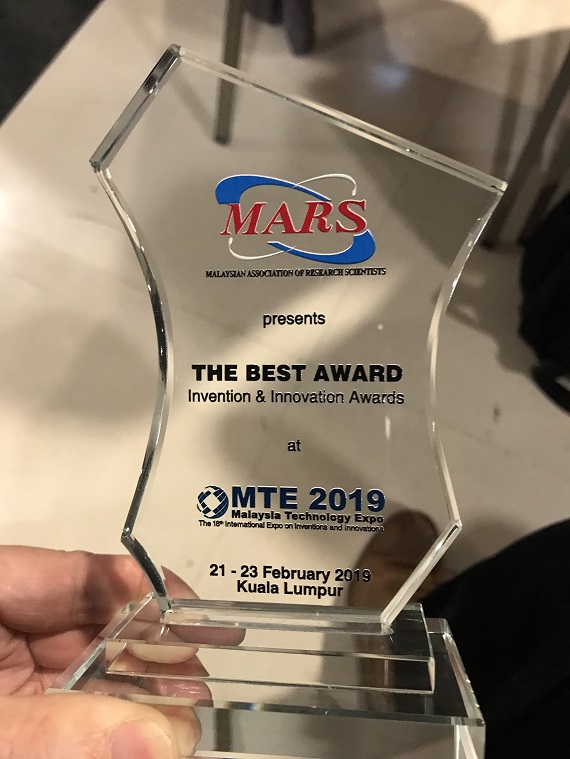 Virtual Reception Robot Wins Gold Award and Special Award at Malaysia MTE Invention Exhibition